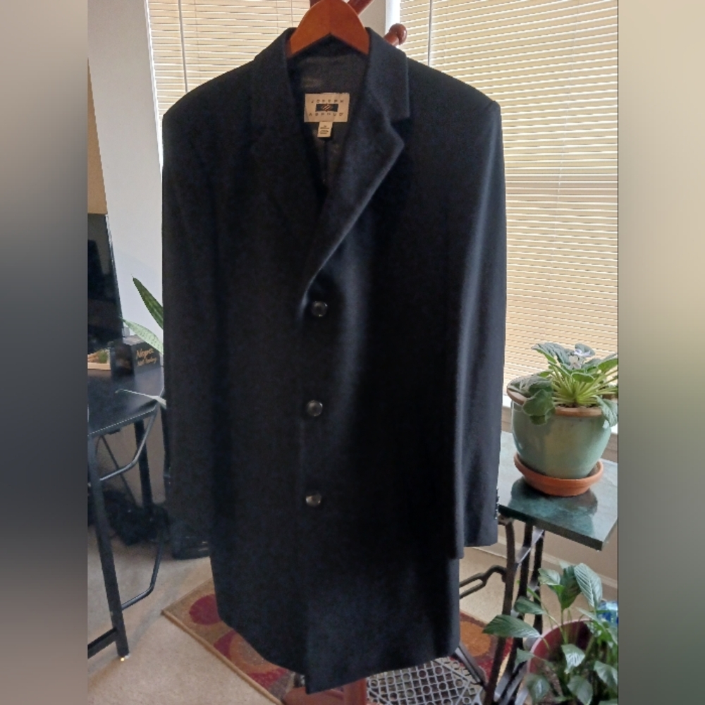 Joseph Abboud Black 3/4 Length Coat
